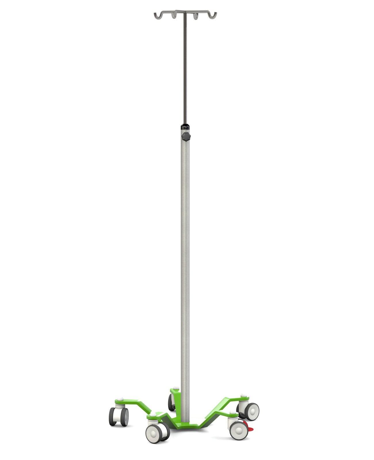 FW8005 Listing Infusion Pump Stand 4hook Stainless Green