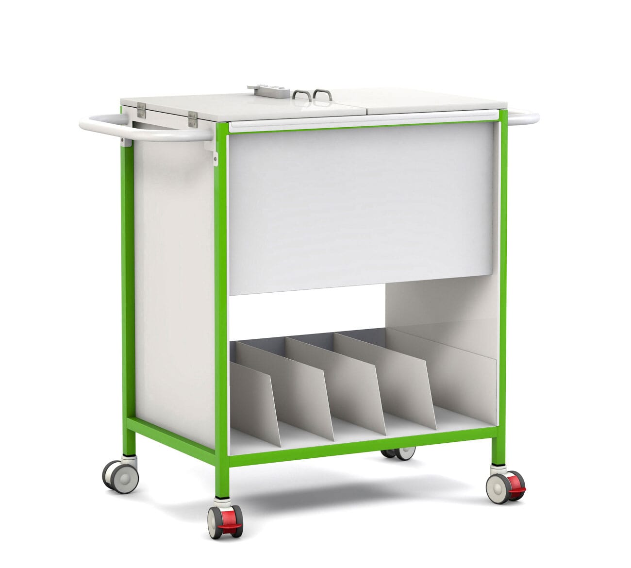 FW3957 Medical Records 700 locking tray Green