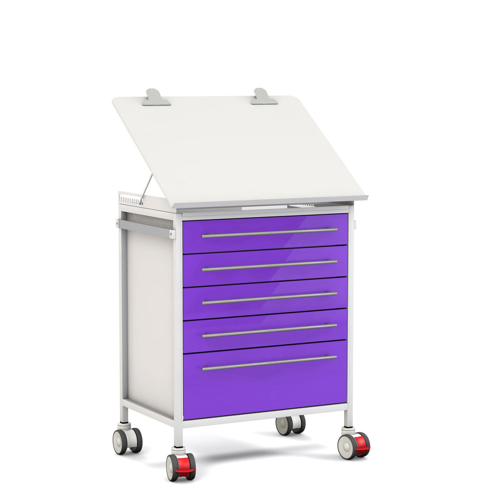 FW1119 Listing ChartWorkstation 700 5 drawer Purple