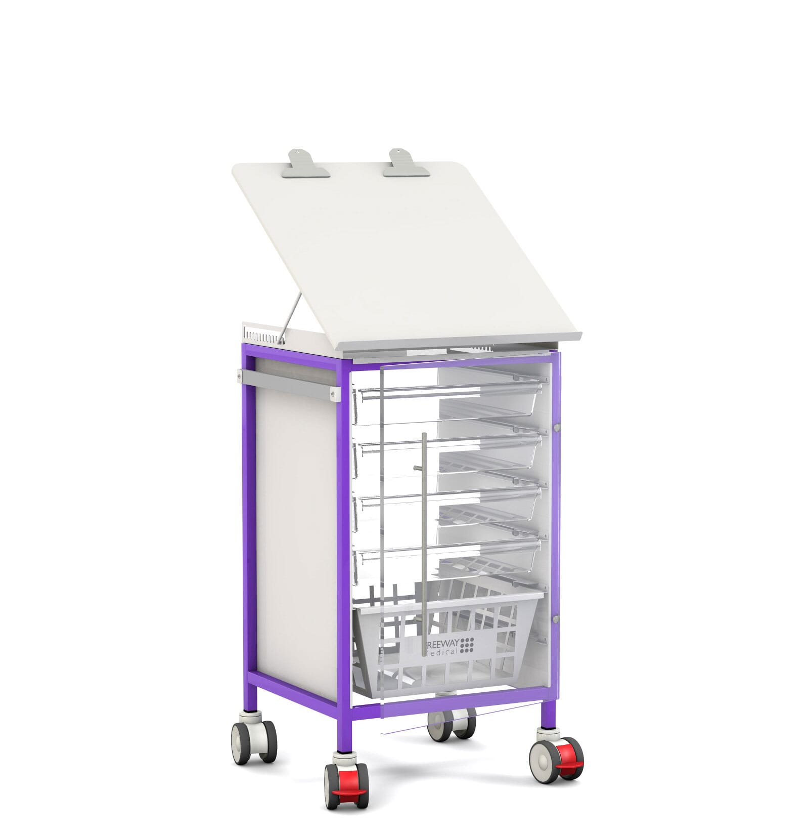 FW3400 6ECD Listing ChartWorkstation 500 Vari Cart ClearDoor Purple