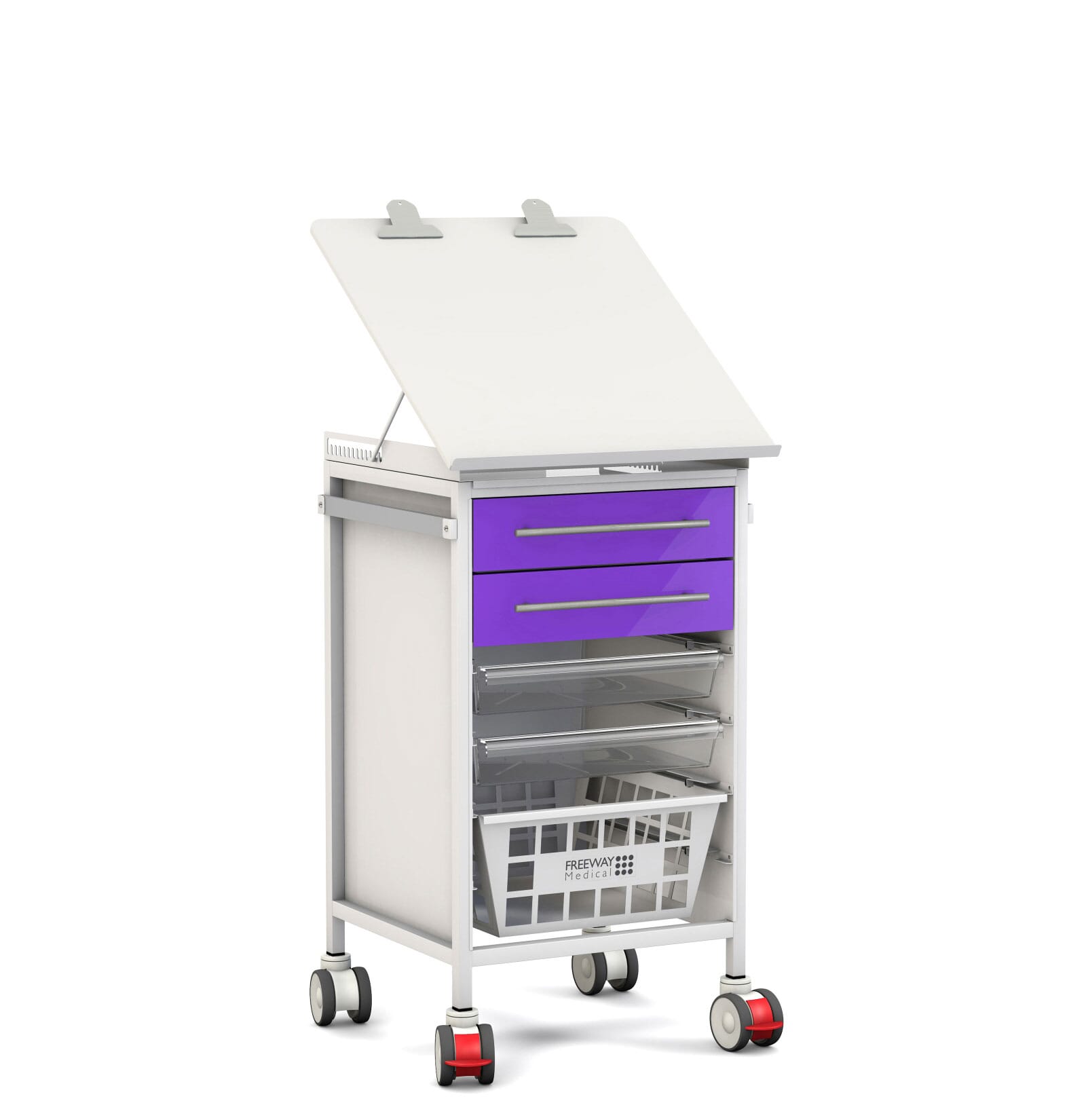 FW3435 6 Listing ChartWorkstation 500 Vari Cart 2 drawer Purple