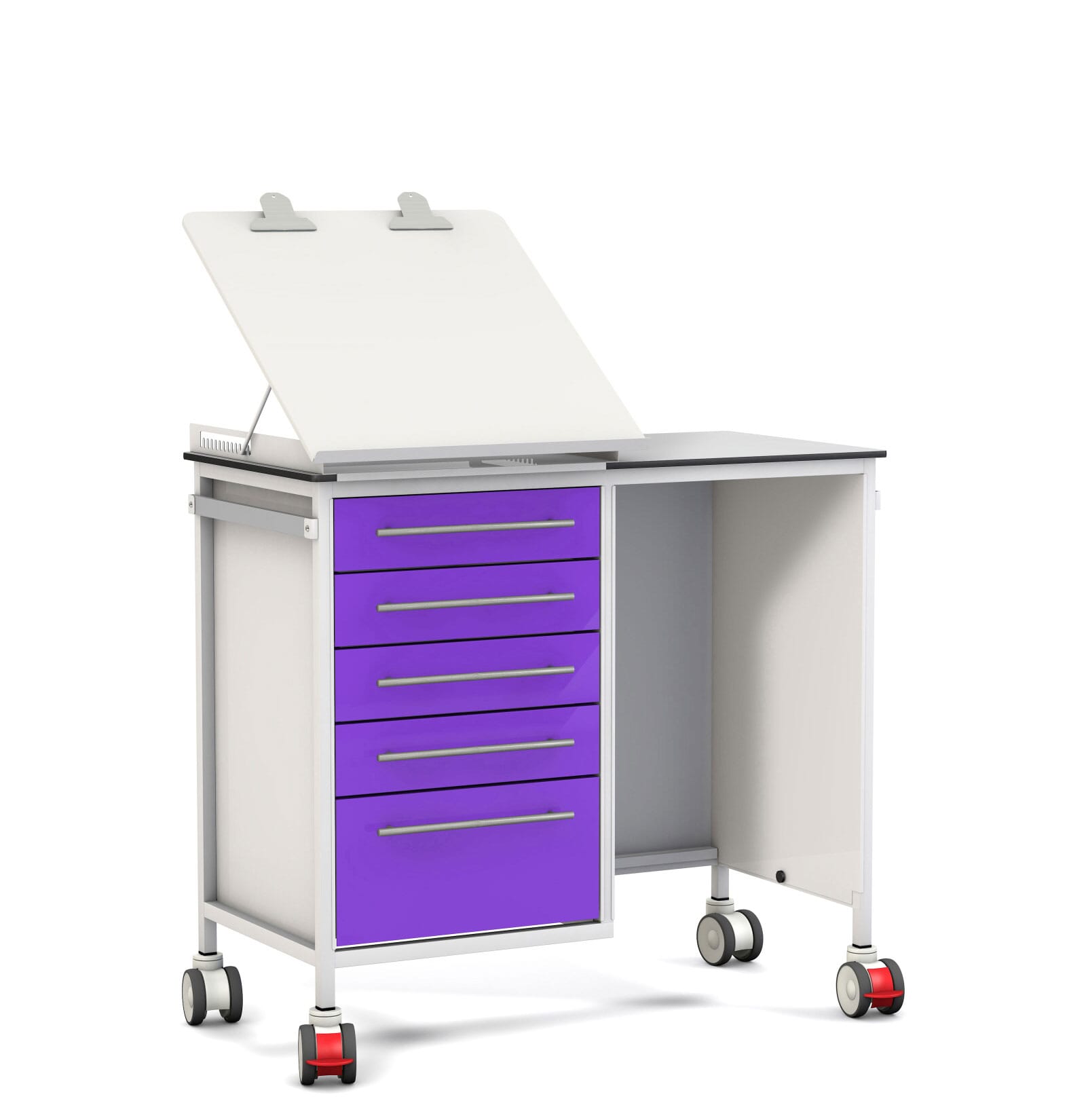 FW3610 6 Listing ChartWorkstation 1000 5 drawer Purple