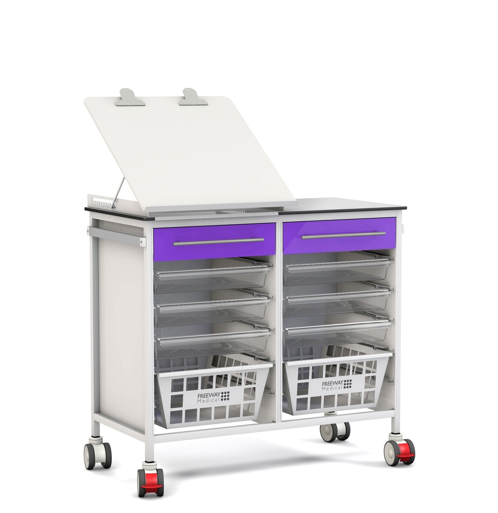 FW3625 6 Listing ChartWorkstation 1000 Vari Cart 1 drawer Purple1
