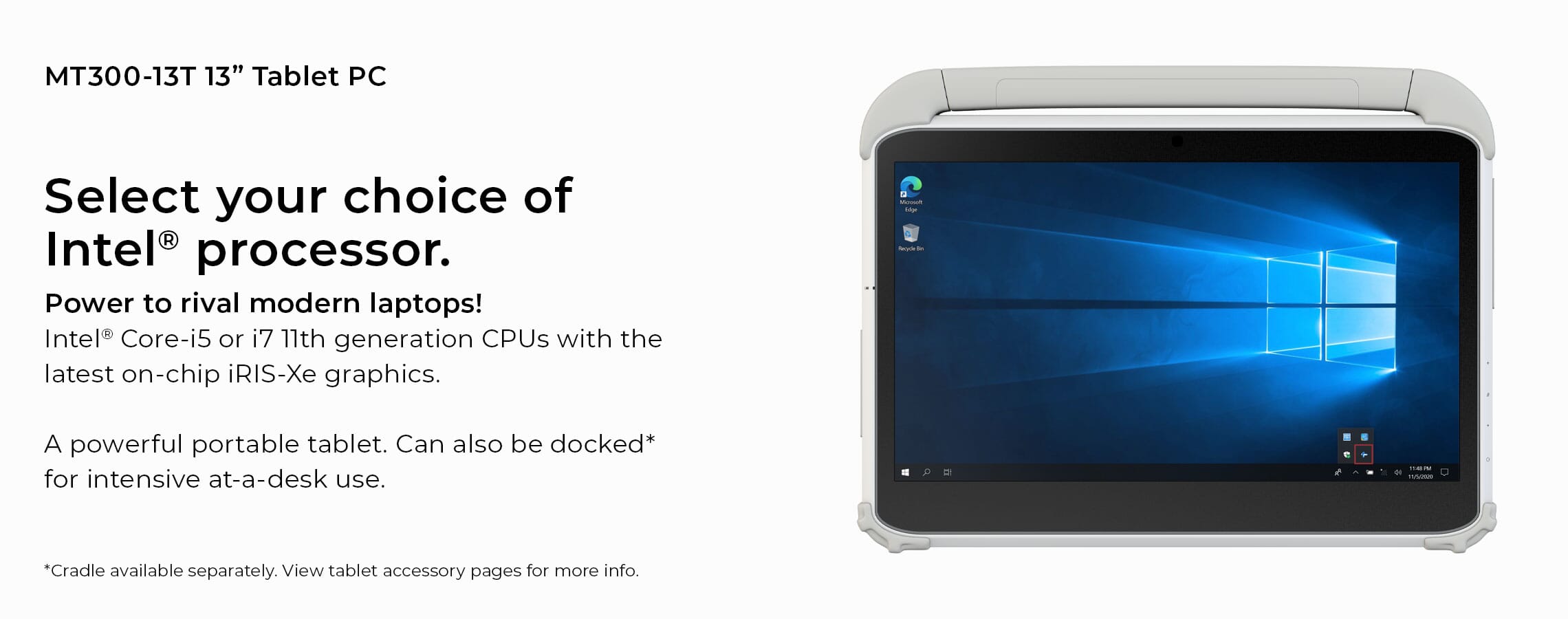 Medical Grade Tablet With 13.3" TFT Display Freeway MedTech