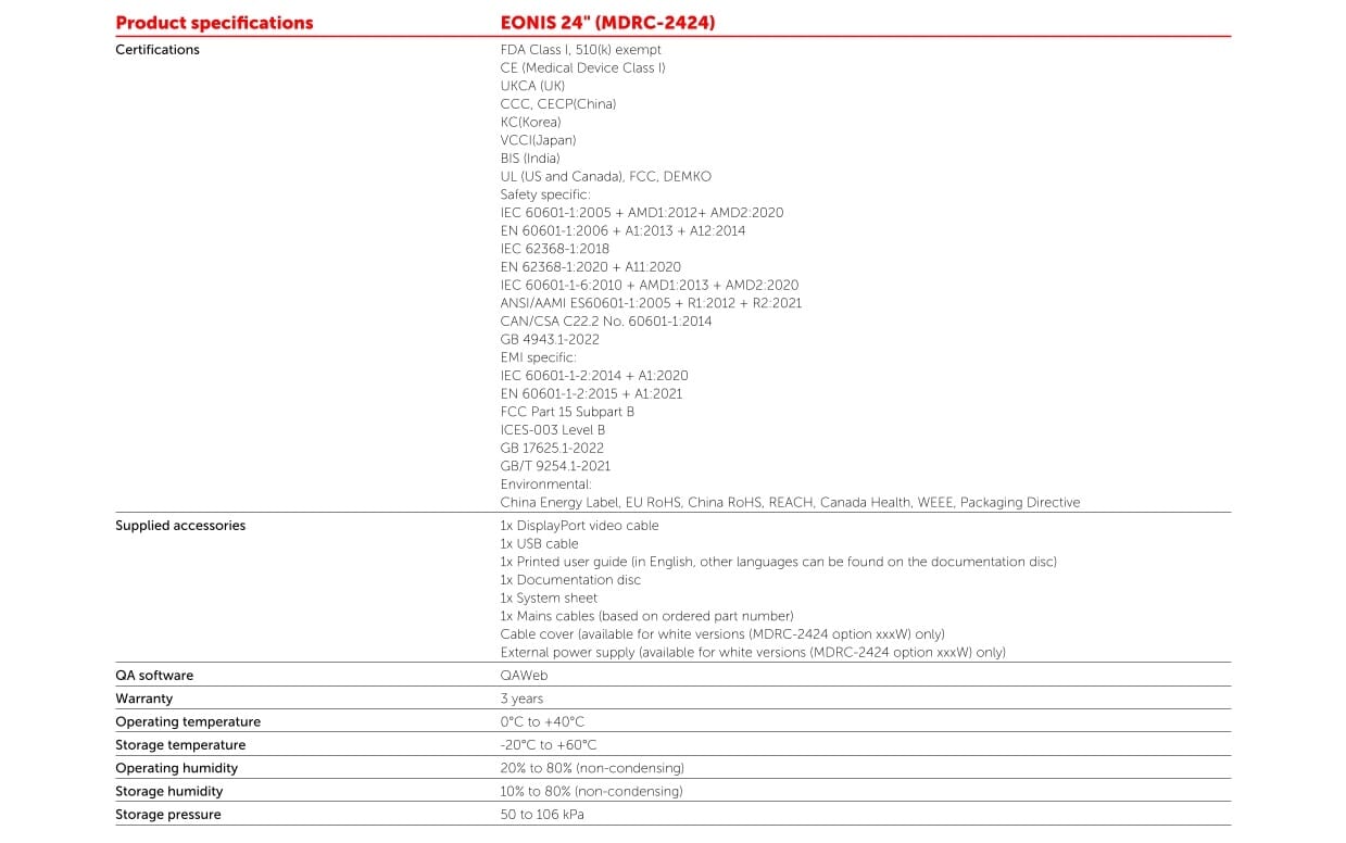 Features List