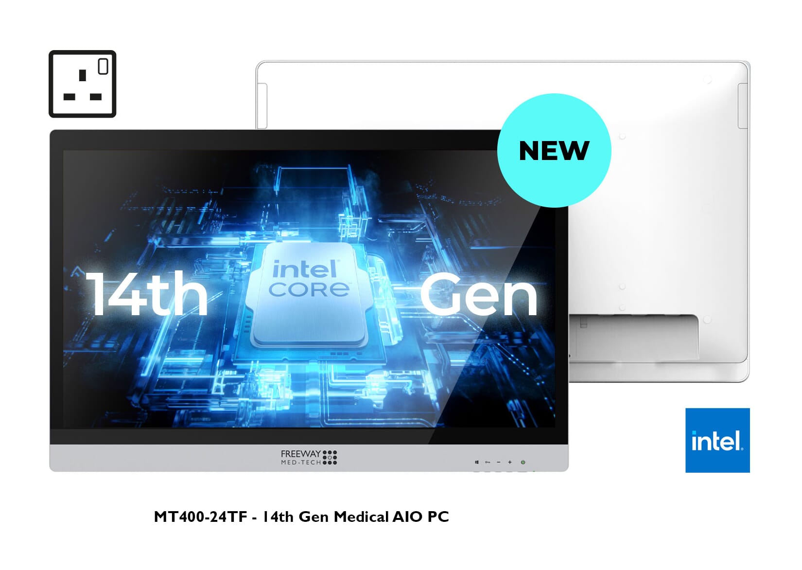 All in one (AIO) mains powered monitor